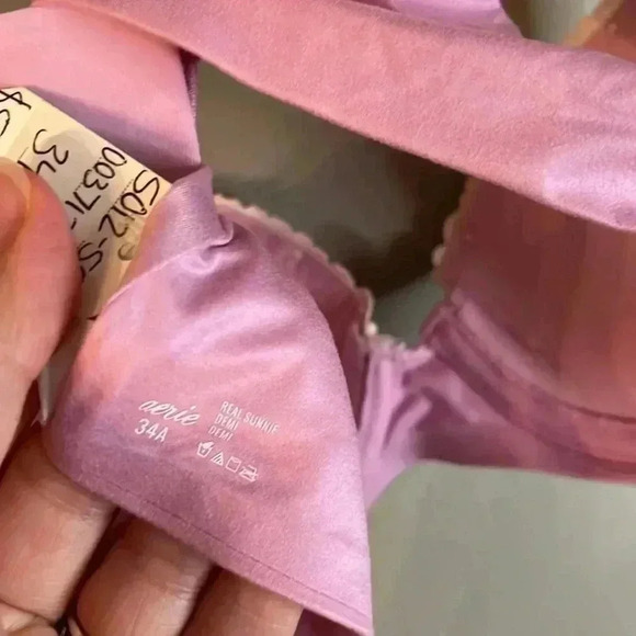 Aerie Real Sunnie Demi Push Up Lace Bra Size - Picture 3 of 3